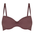 Demi Padded Underwired Bra, Brązowy