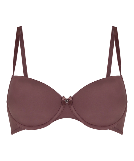 Demi Padded Underwired Bra, Brązowy