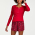 Twill Shorts, Czerwony