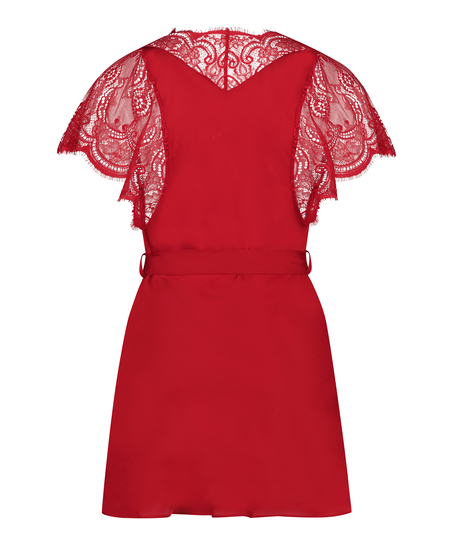 Satynowe kimono Coco, Czerwony