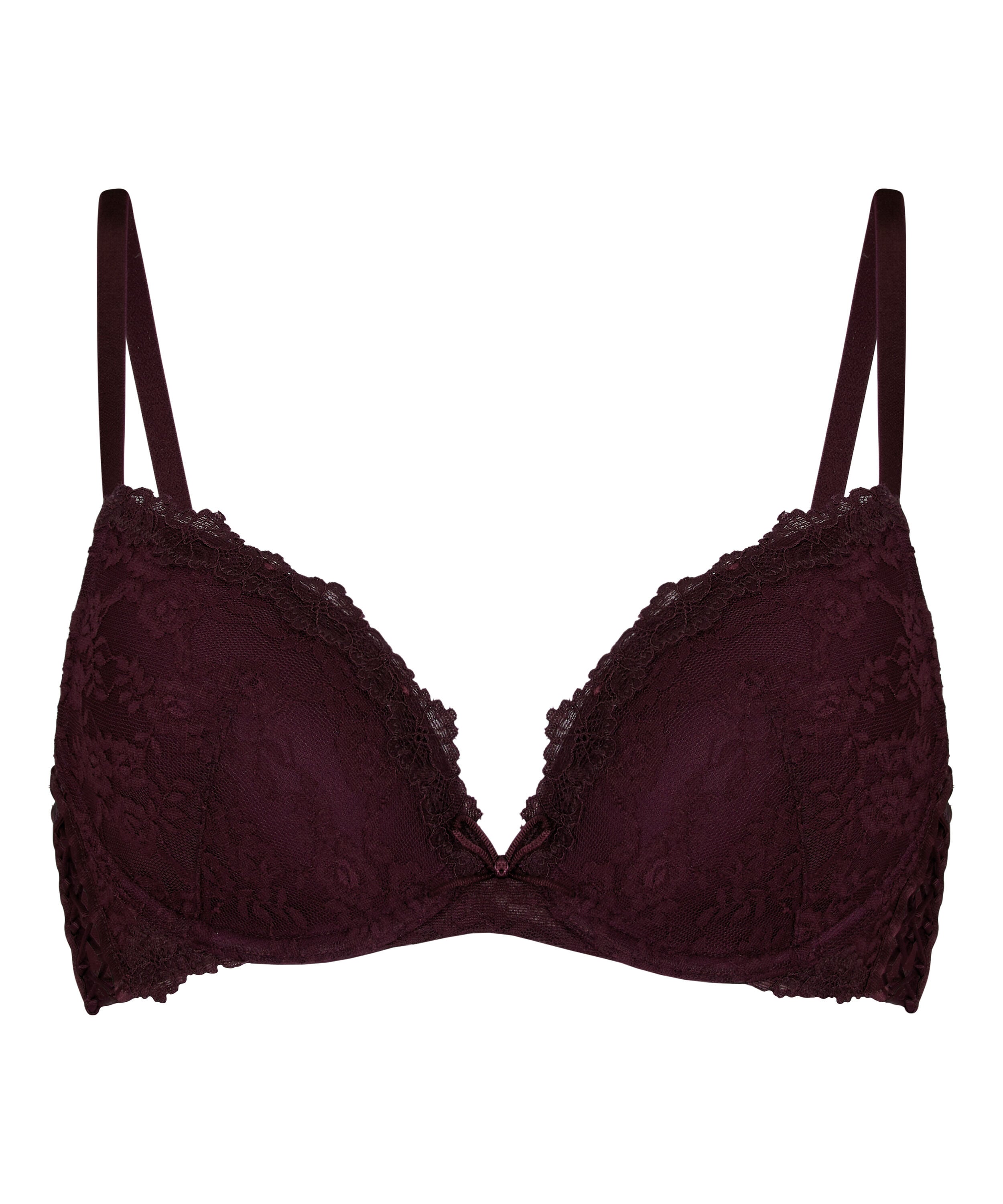 Padded Underwired Longline Bra Aveline, Fioletowy