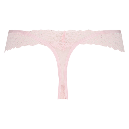 Ariel Extra Low V-Shaped Thong, Różowy