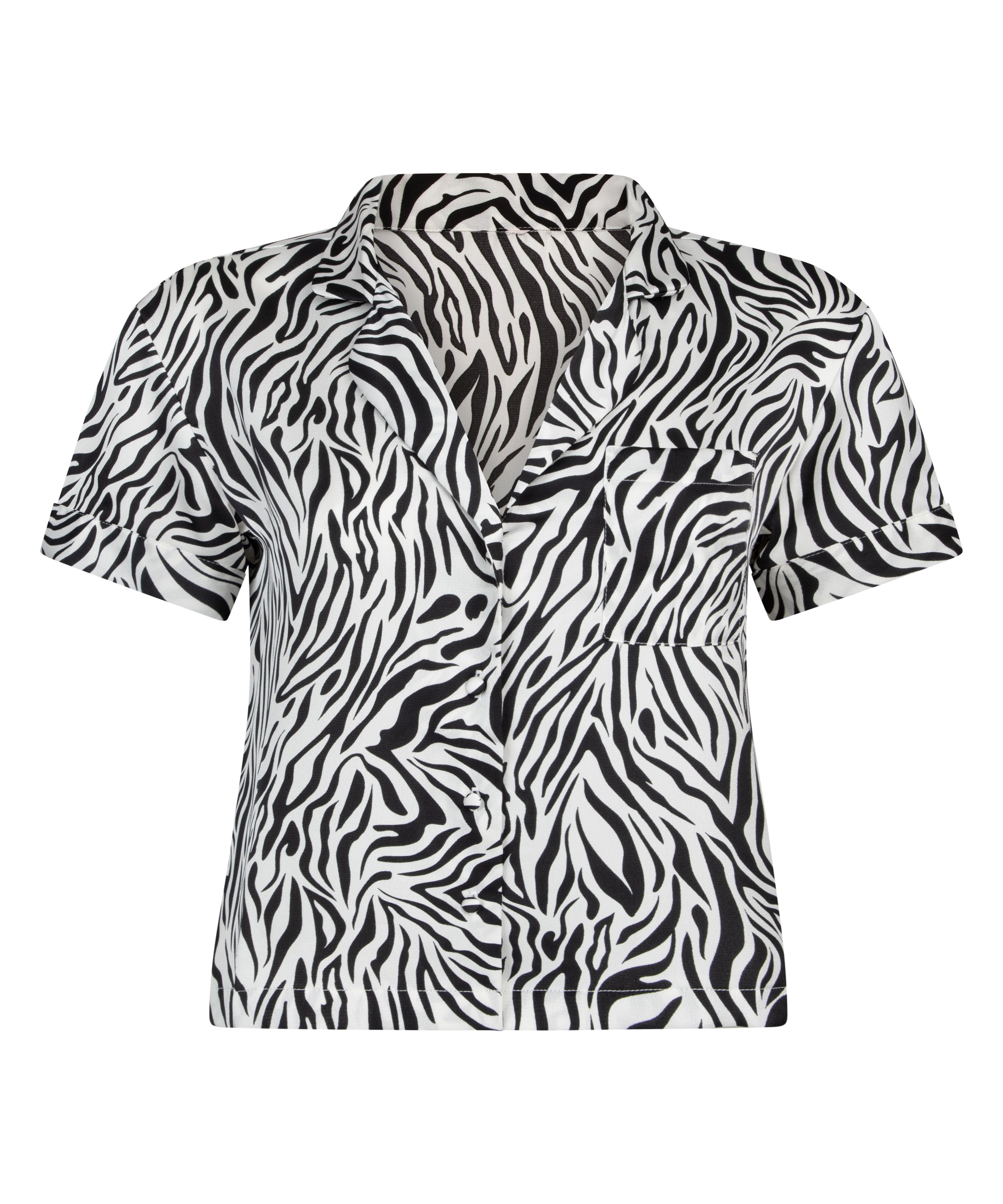 Satynowa narzutka Peppers z kr&oacute;tkim rękawem, Biały, main