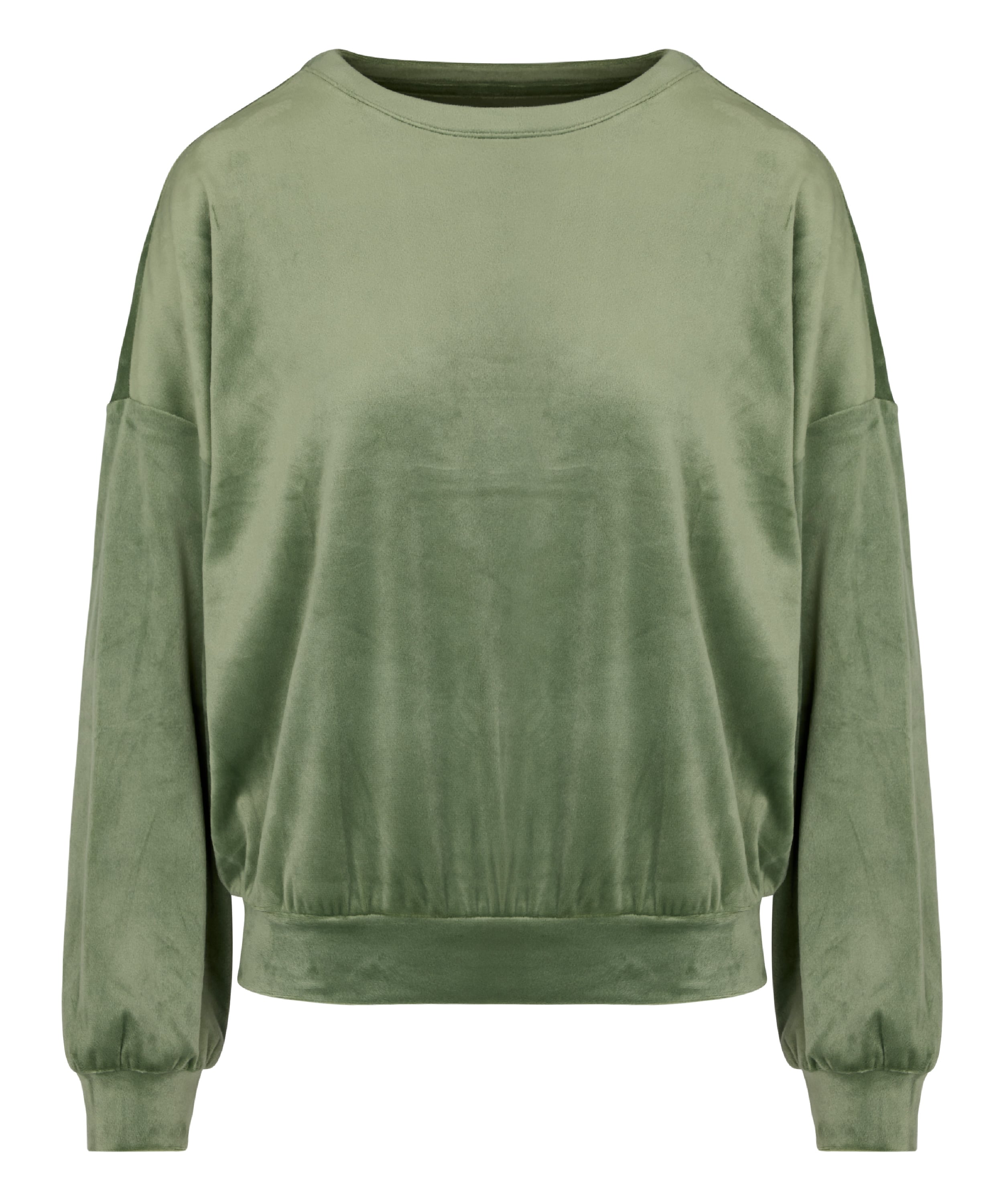 Welurowy top, Zielony, main