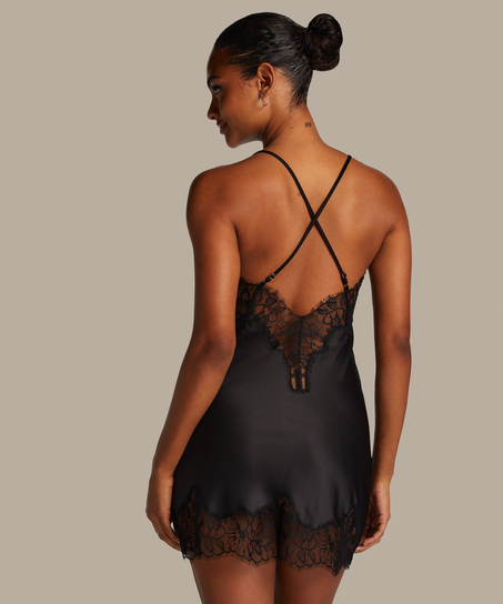 Koszulka nocna Valerie, Czarny