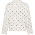 Bluza bawełniana w groszki, Biały