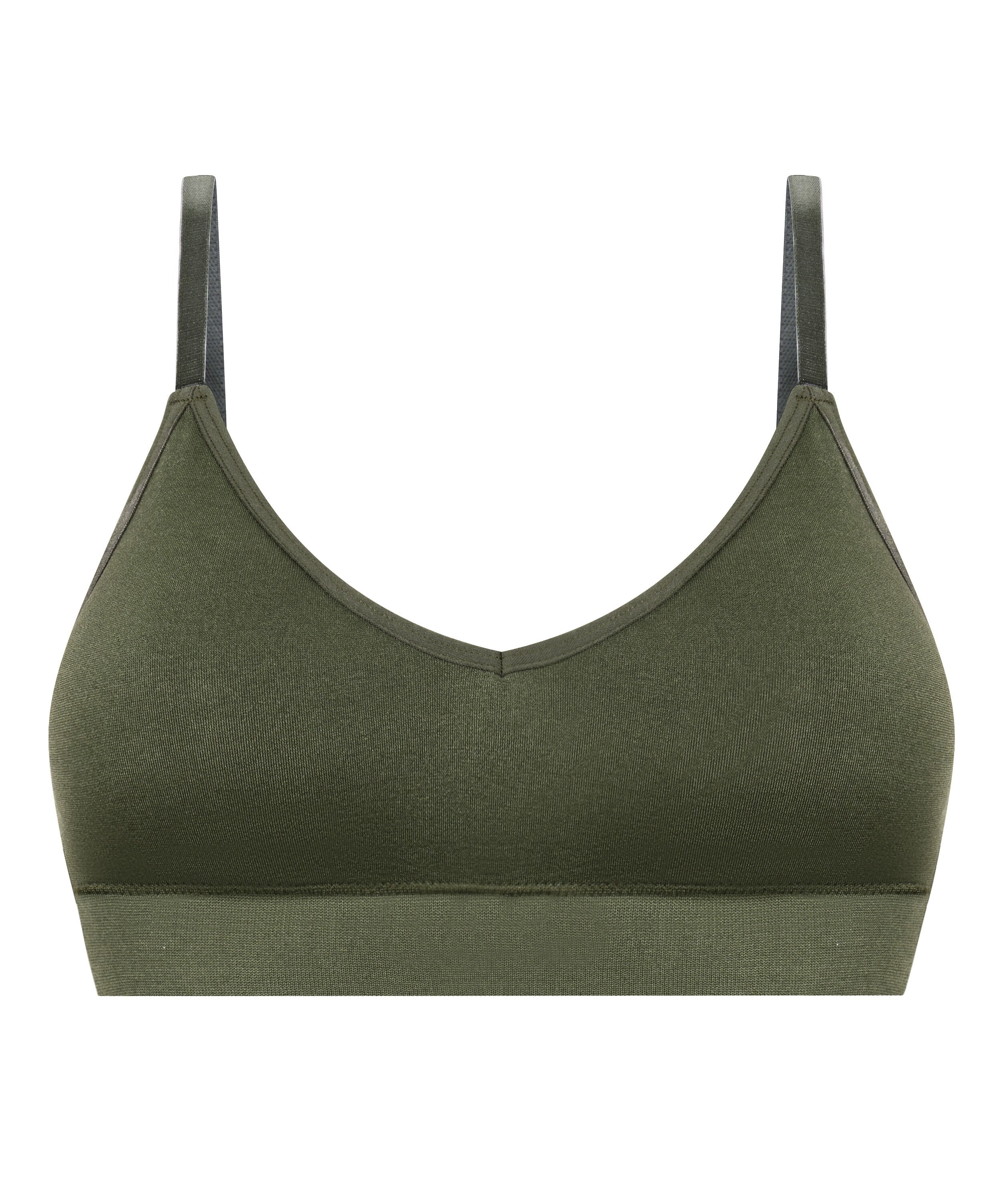 Tr&oacute;jkątny biustonosz bralette Dide, Zielony