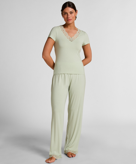 Zestaw piżamowy Nana, Zielony