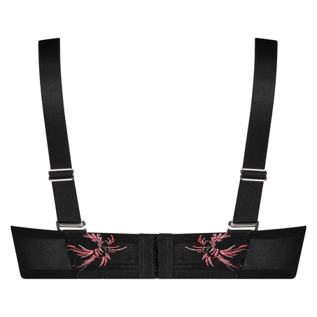 ﻿Biustonosz usztywniany z fiszbinami Emily, Czarny