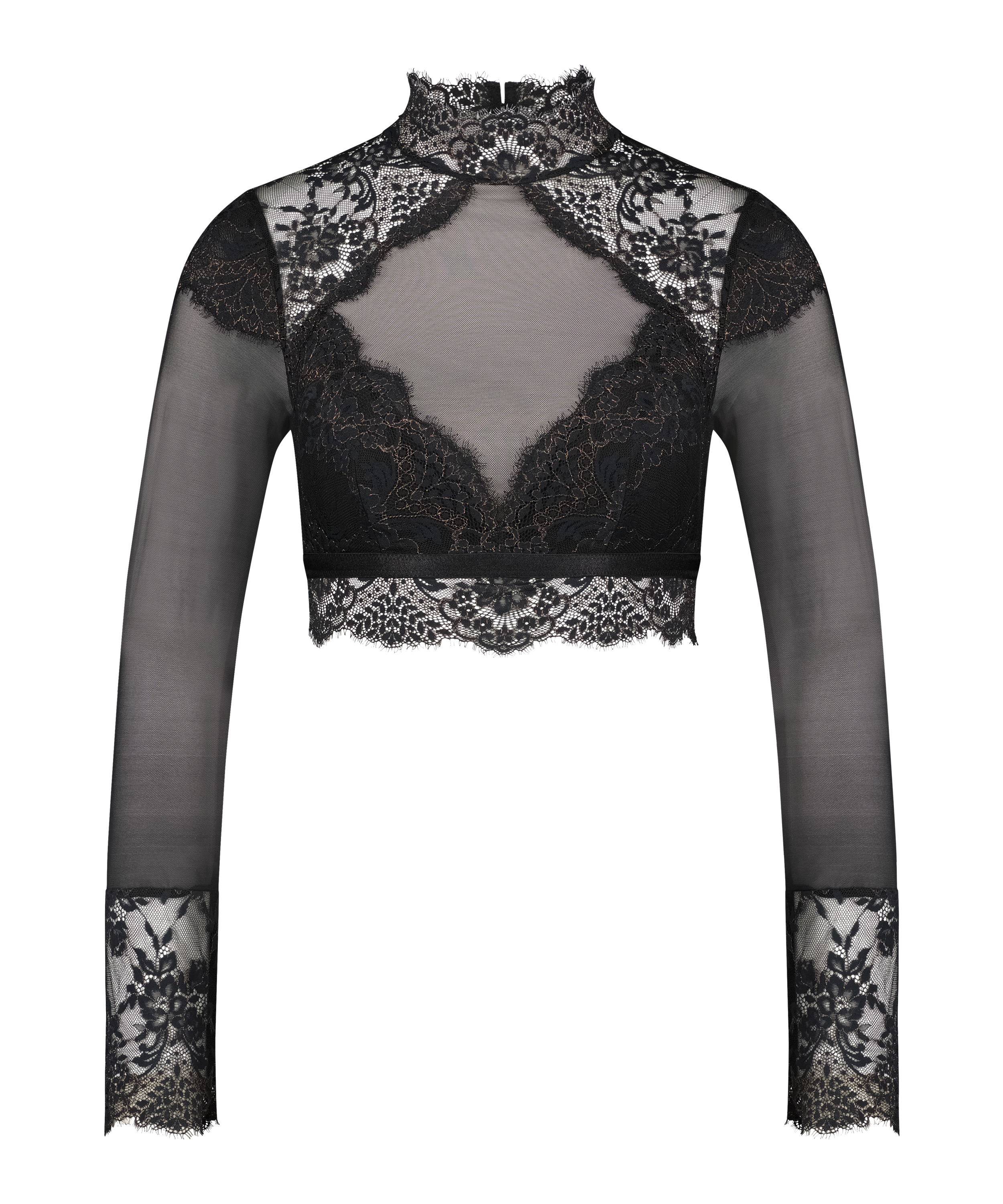 Braletka z długim rękawem Cynthia, Czarny, main