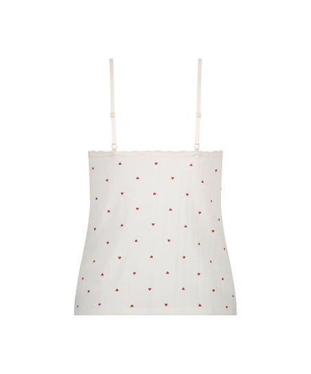 Cami lace top, Biały