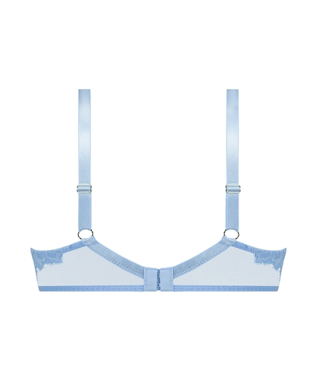 Nieusztywniany biustonosz z fiszbinami Isabella, Niebieski