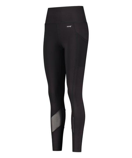 Legginsy z wysokim stanem HKMX Oh My Squat, Czarny