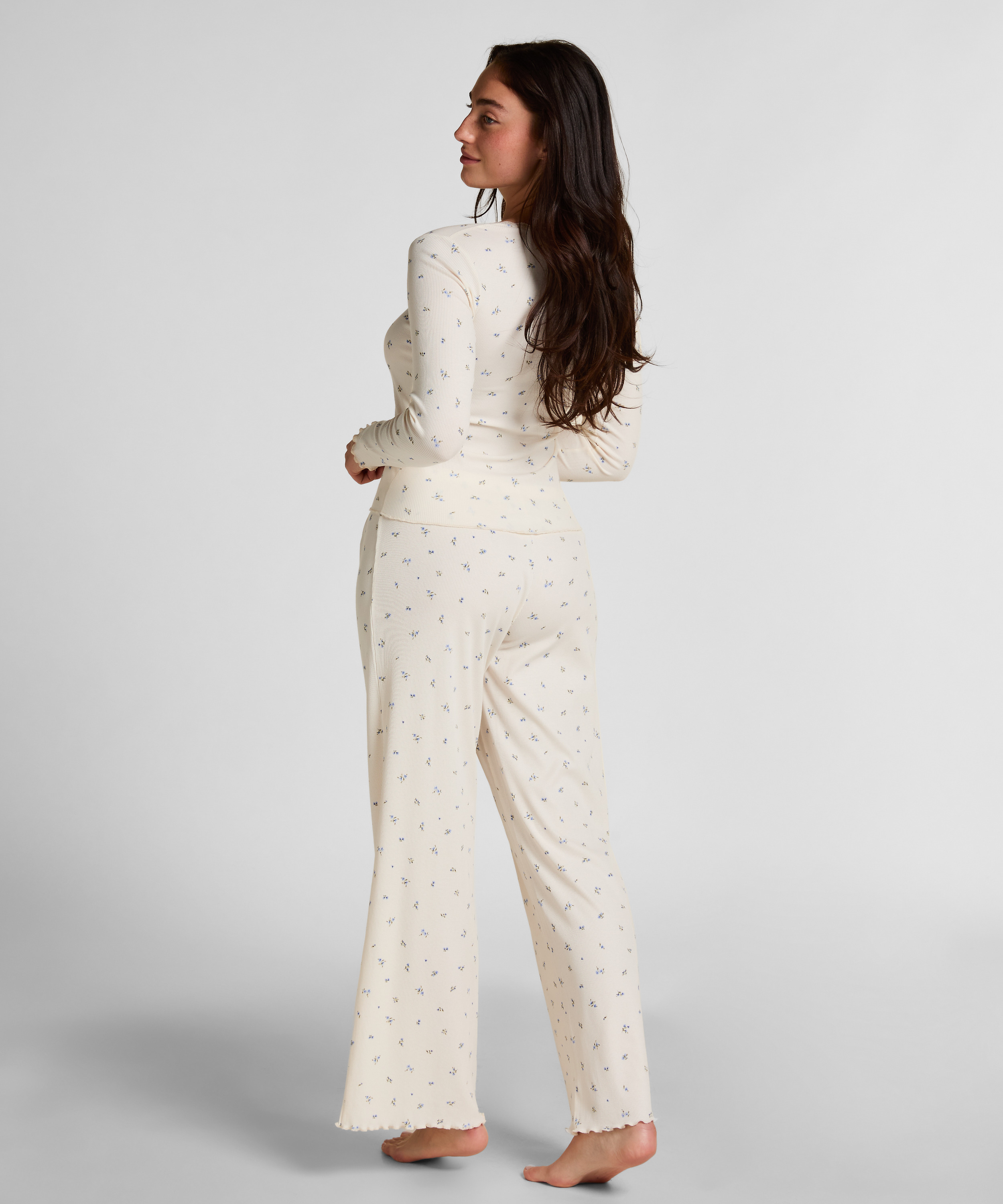 Bluzka Piżamowa Daisy, Biały, main