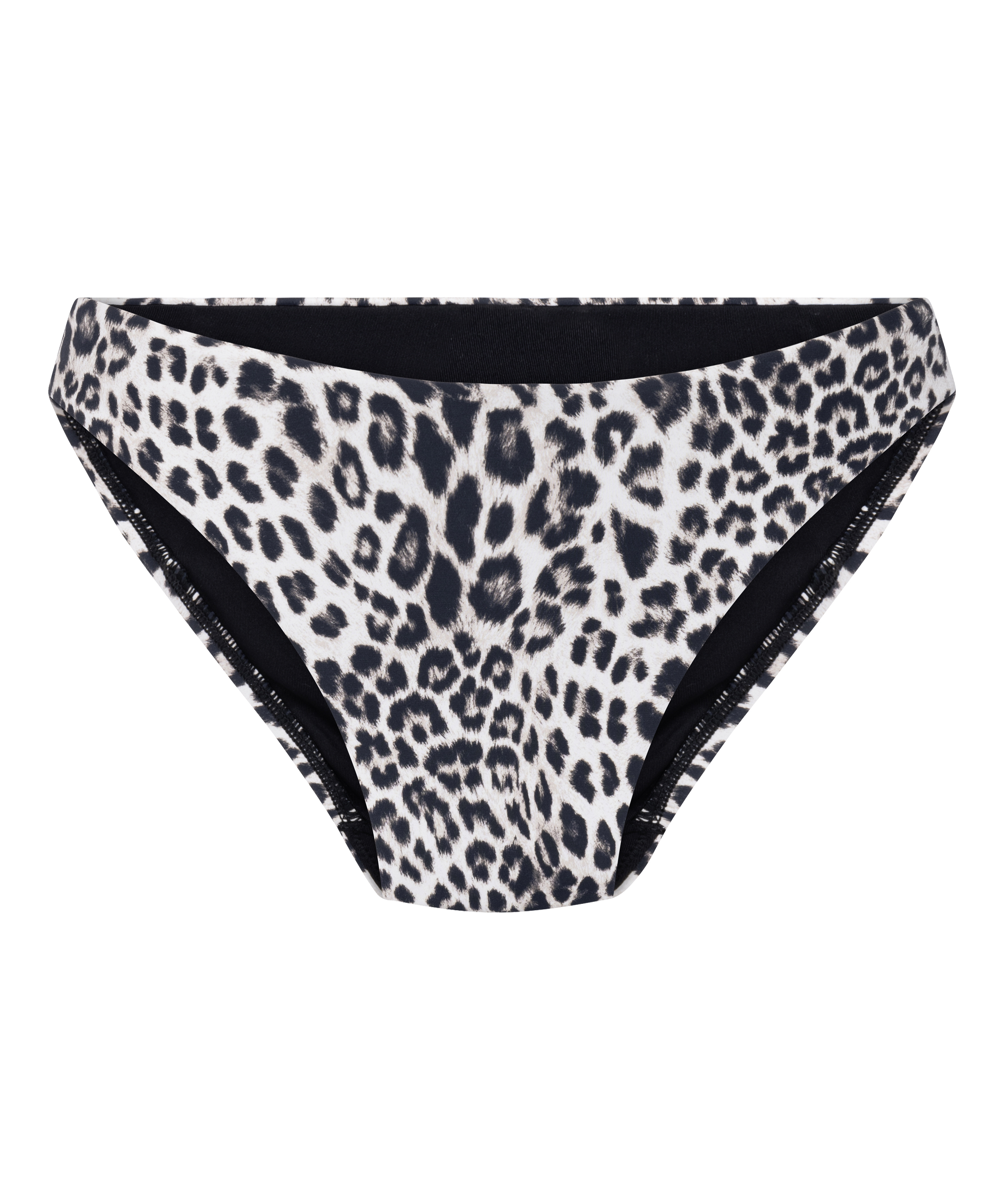 Figi Bikini Highleg Leopard, Czarny, main