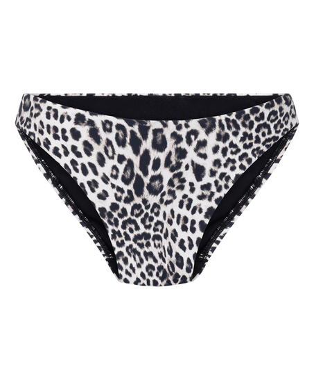 Figi Bikini Highleg Leopard, Czarny