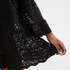 Allover Lace Tunic, Czarny