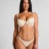 Majtki Bikini Crochet, Biały