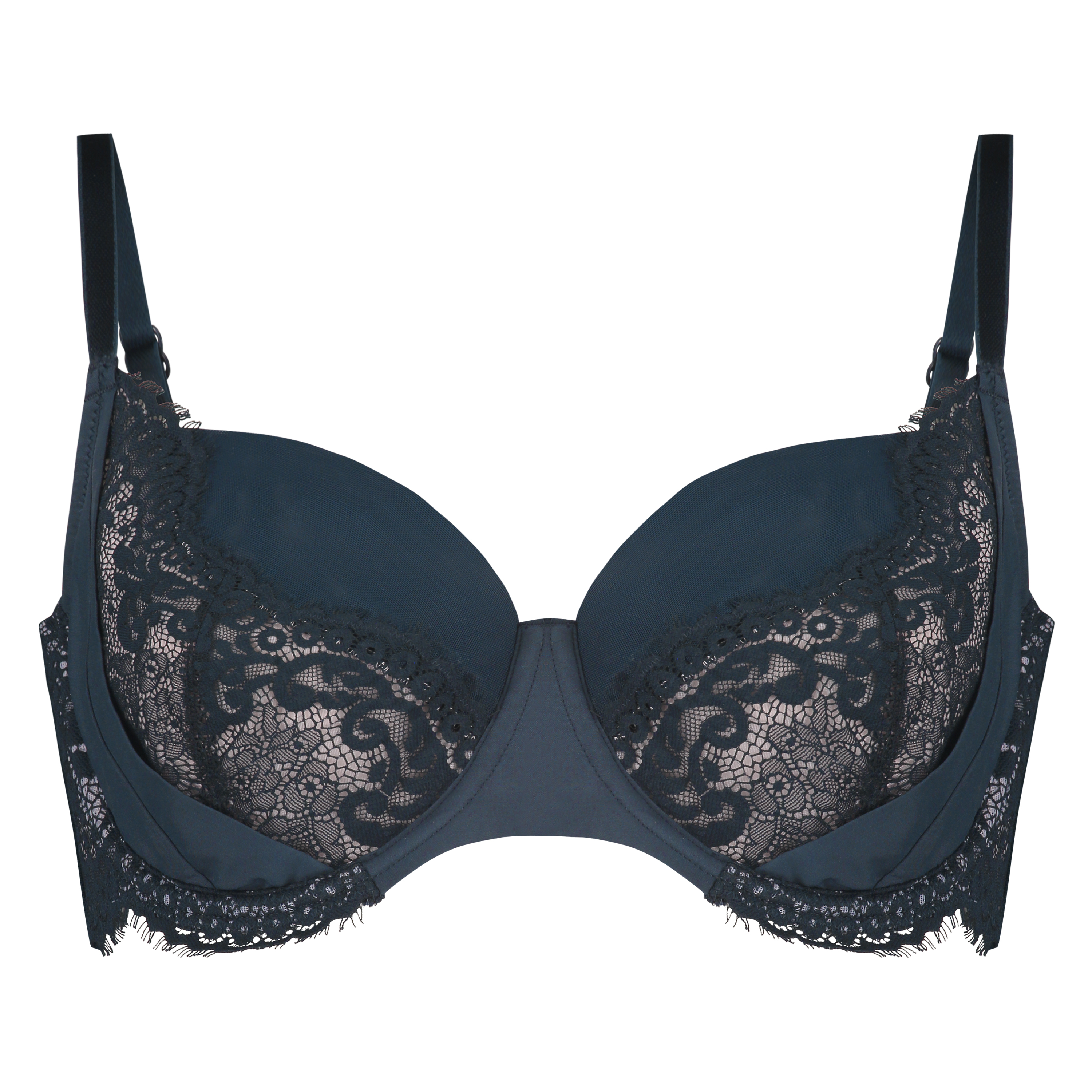 Twiggy Non-Padded Underwired Bra, Niebieski, main