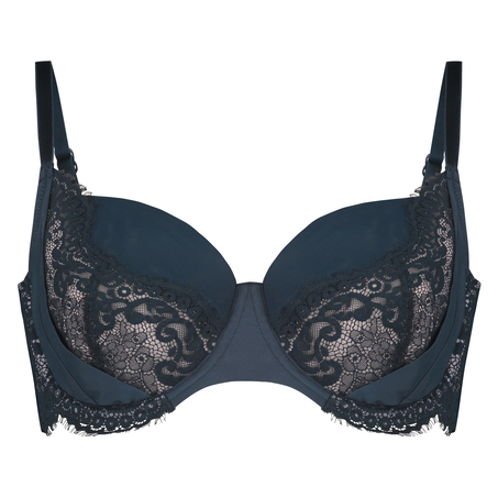 Twiggy Non-Padded Underwired Bra, Niebieski