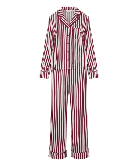 Pyjama Set Poplin Ruffle, R&oacute;żowy