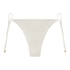 Majtki Bikini Cheeky Tanga Maui Crochet, Biały