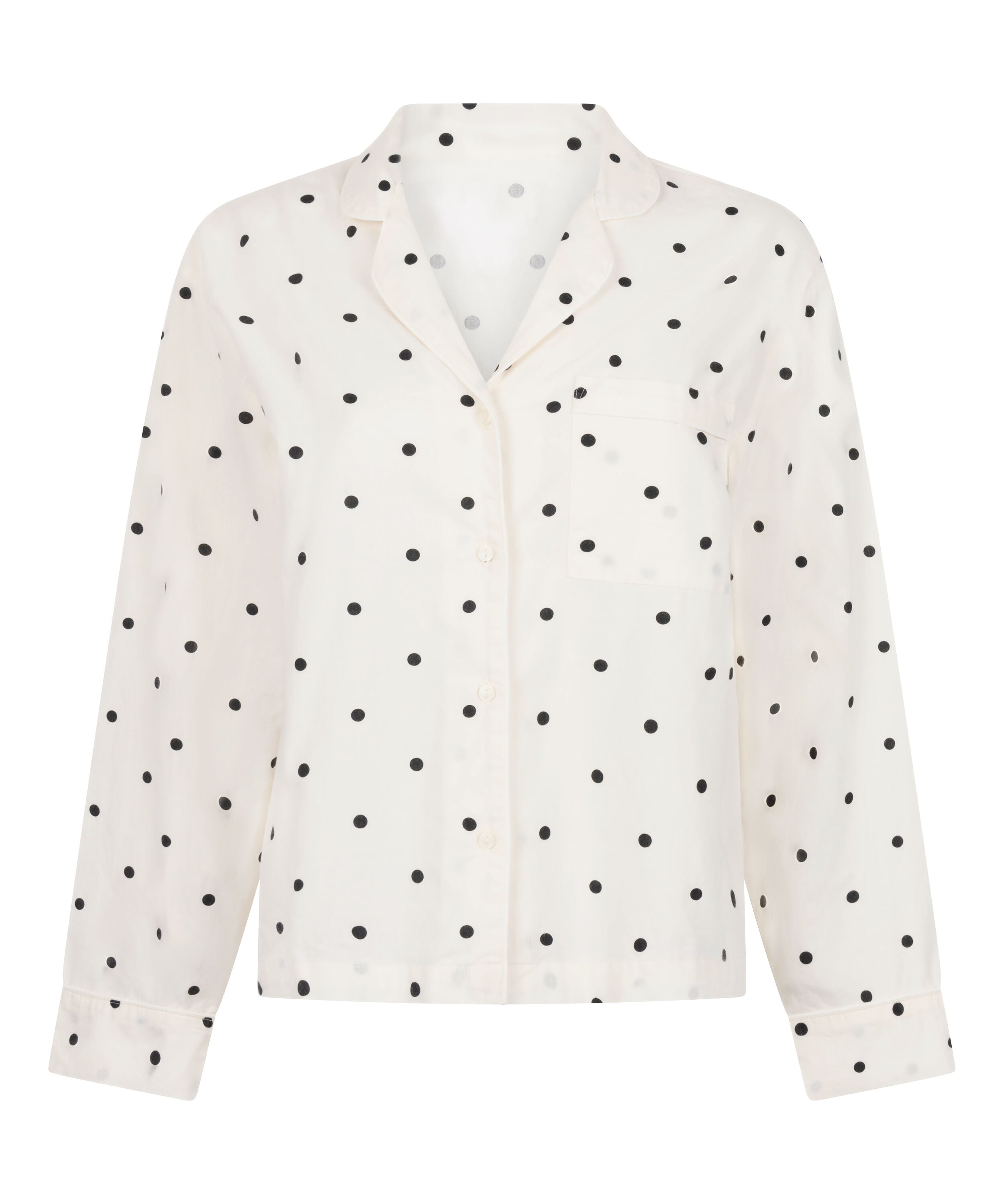 Bluza bawełniana w groszki, Biały