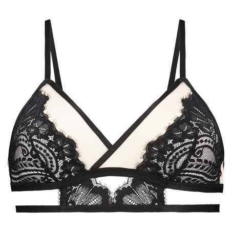 Bella Triangle Bralette, Czarny