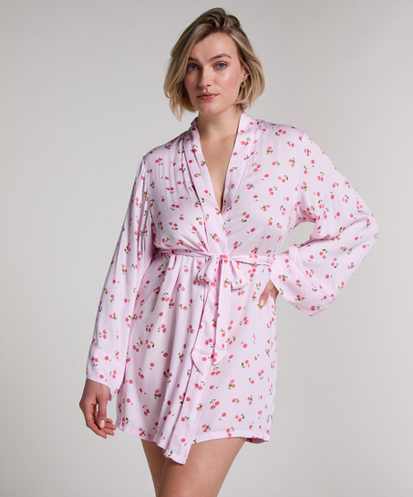 Satynowe kimono, R&oacute;żowy