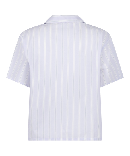 Bawełniana Kurtka w Paski, Fioletowy