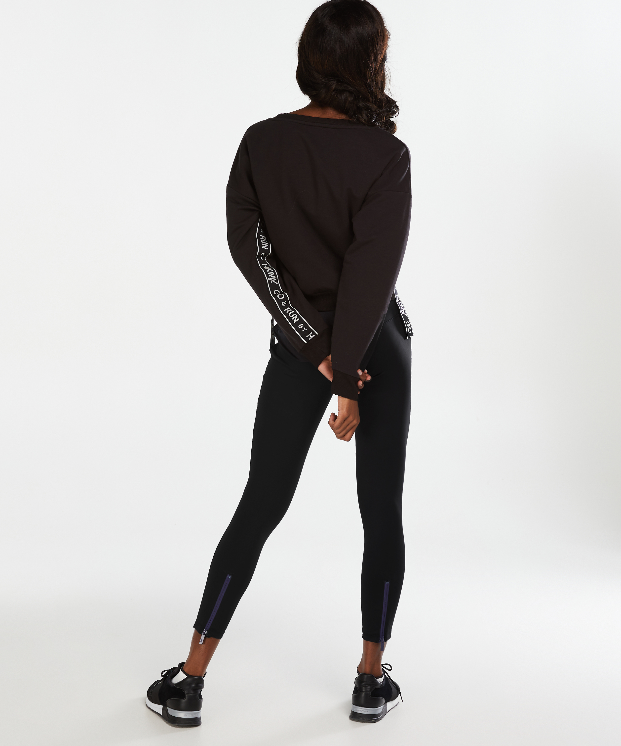 HKMX cropped sweater, Czarny, main