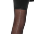 Pończochy samonośne 30 Denier Crystal Backseam, Czarny