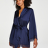 Petite Meili Satin Kimono, Niebieski