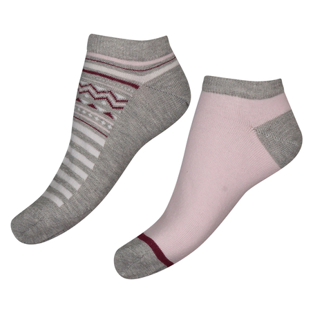 Zestaw 2 par bawełnianych skarpetek stopek, Szary