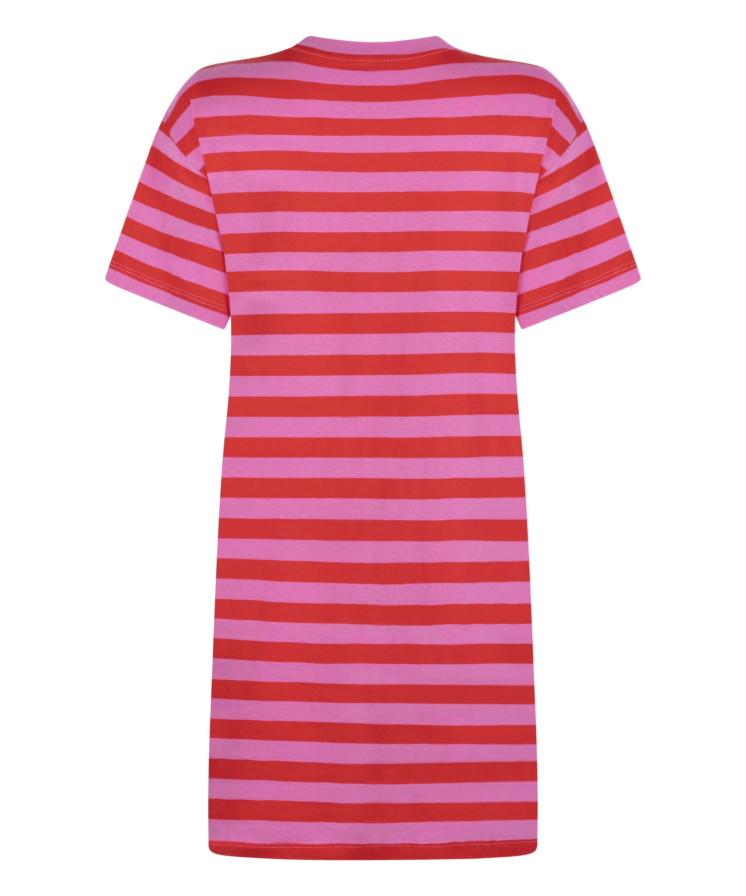 Koszula nocna z okrągłym dekoltem, R&oacute;żowy, main