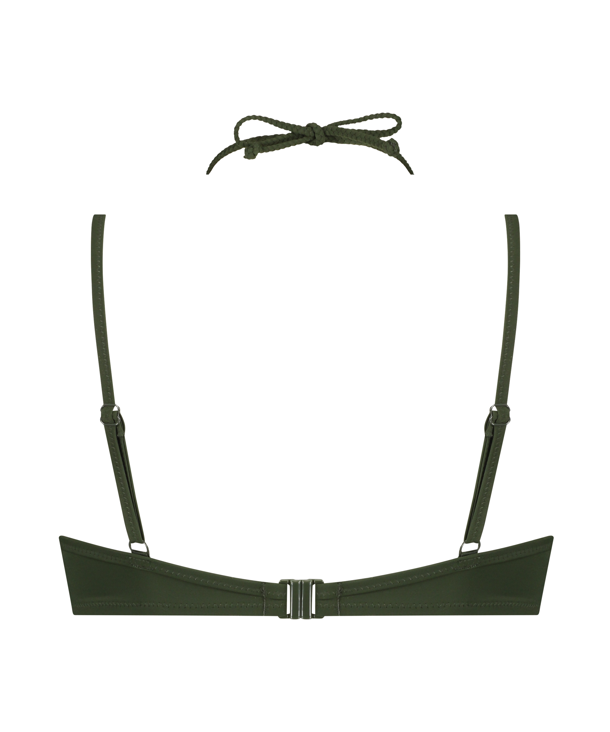 Usztywniona g&oacute;ra od bikini z fiszbinami Luxe, Zielony, main