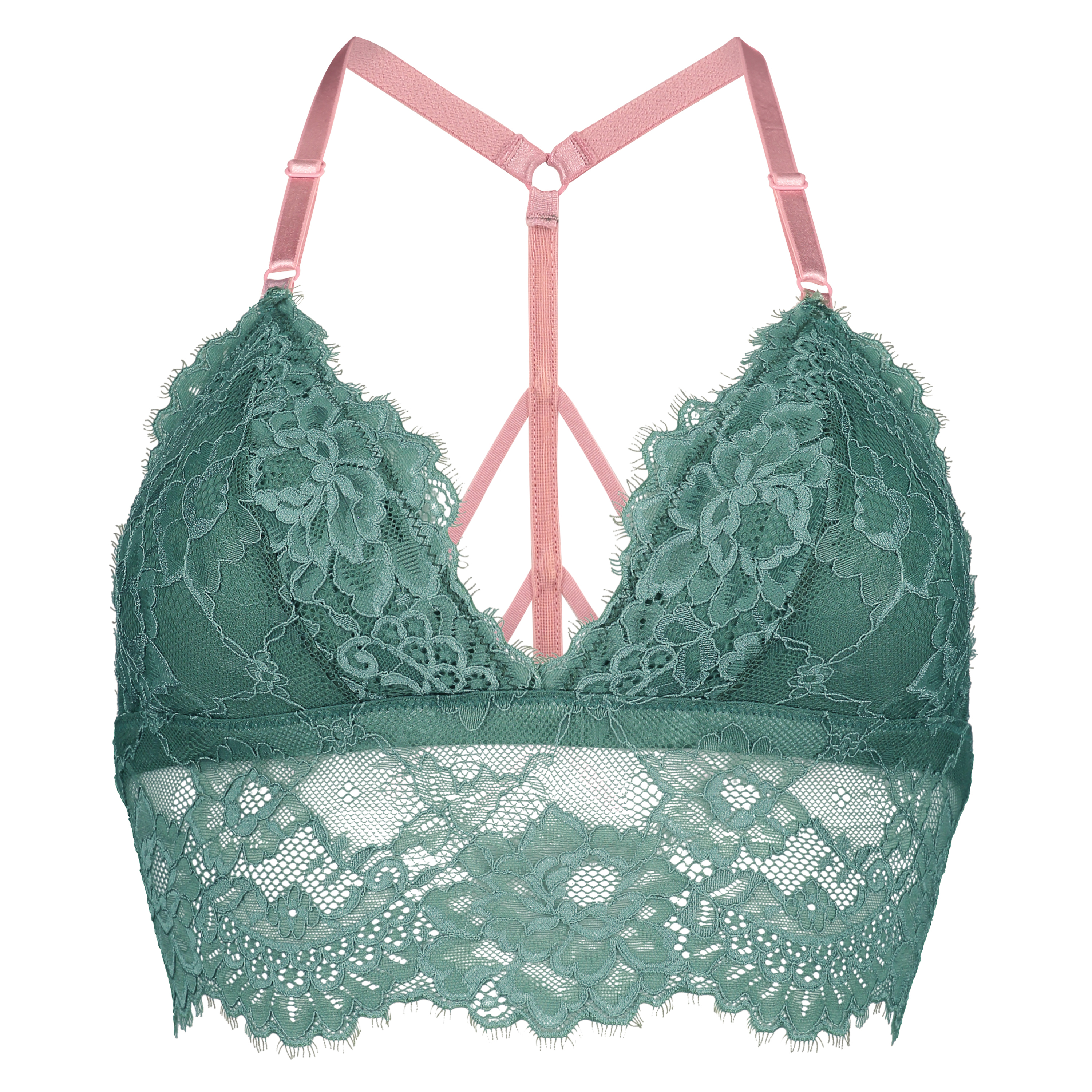 Illuna triangle bralette, Zielony, main