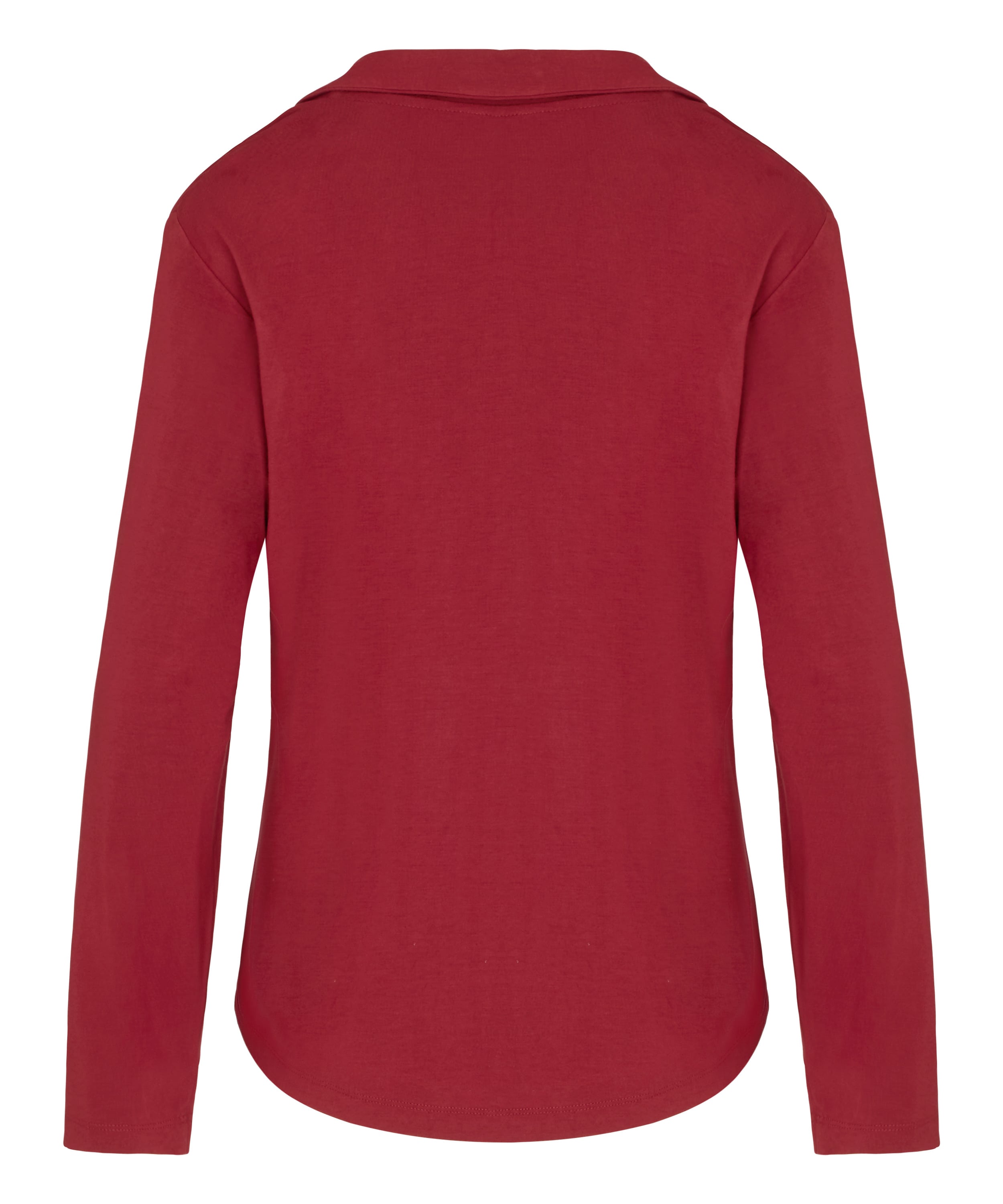 Koszula piżamowa z długim rękawem Jersey Essential, Czerwony, main