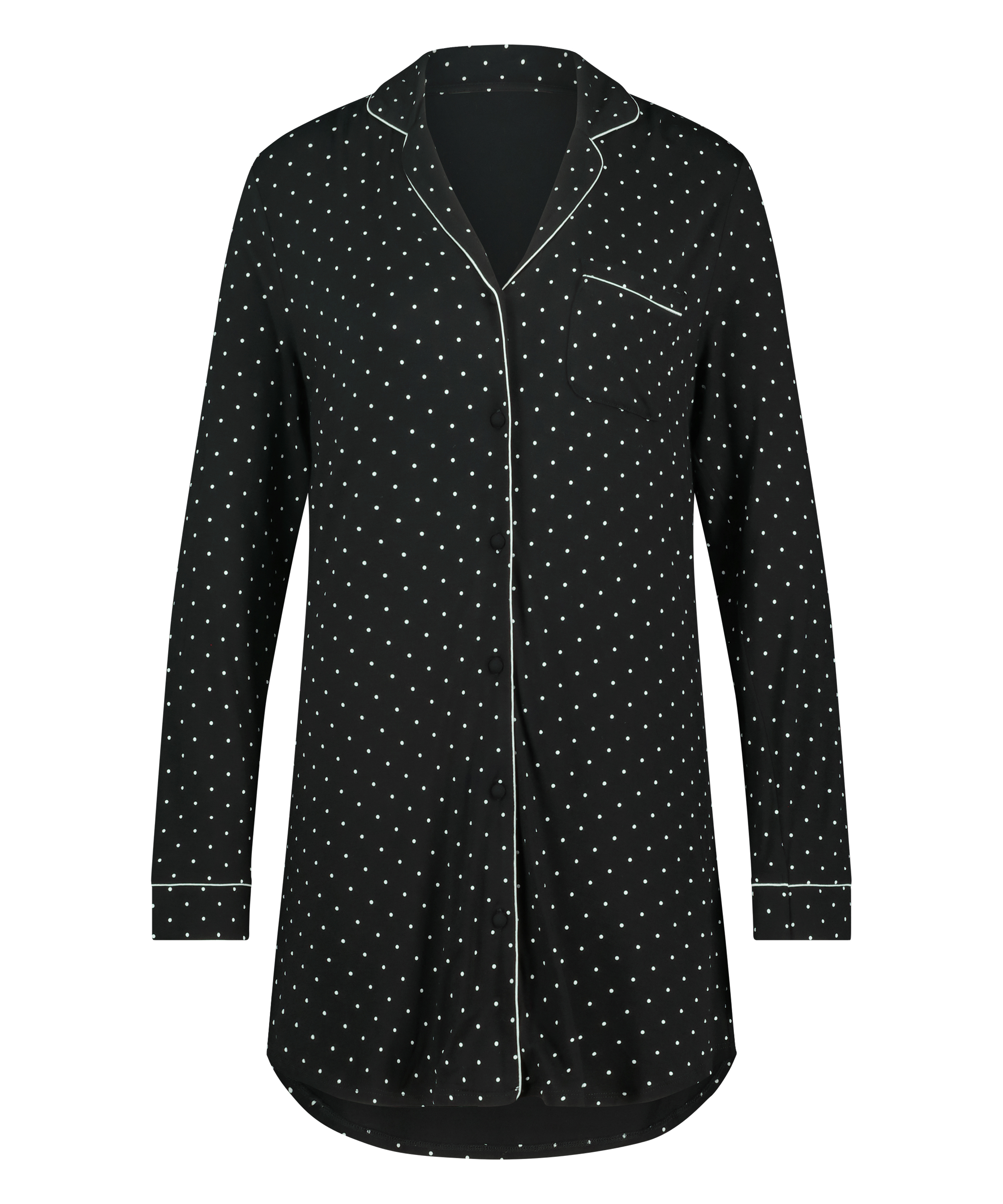 Sukienka Essential z dżerseju z długim rękawem, Czarny, main