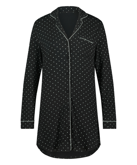 Sukienka Essential z dżerseju z długim rękawem, Czarny