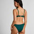 Neoprenowy top od bikini, Zielony