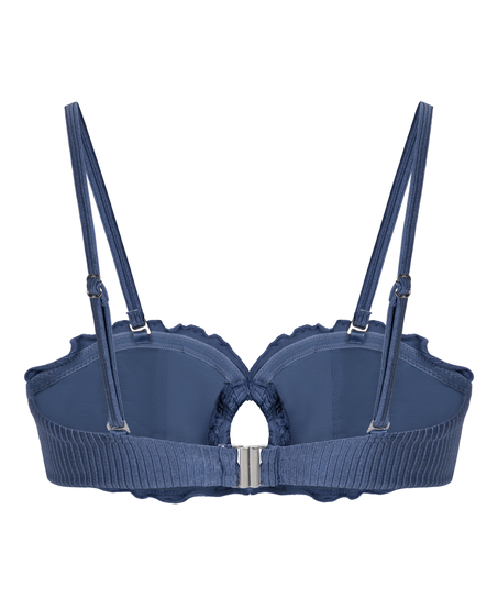 Biustonosz bikini typu bandeau Sardinia, Niebieski