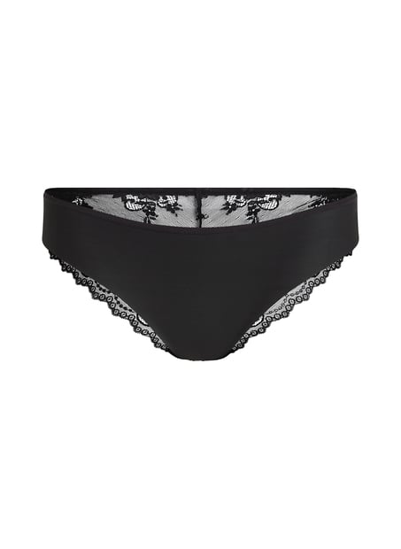 Brazyliany Invisible Lace Back, Czarny