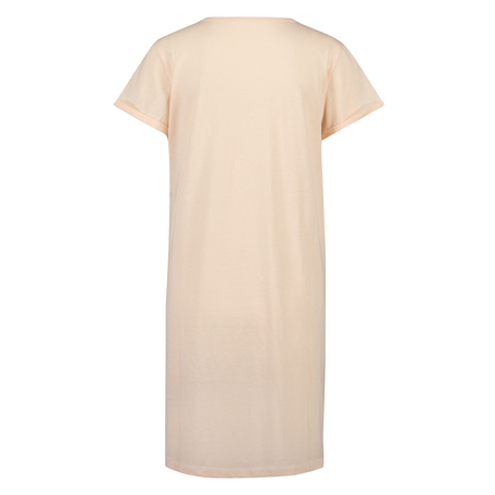 Nightshirt V-neck, R&oacute;żowy