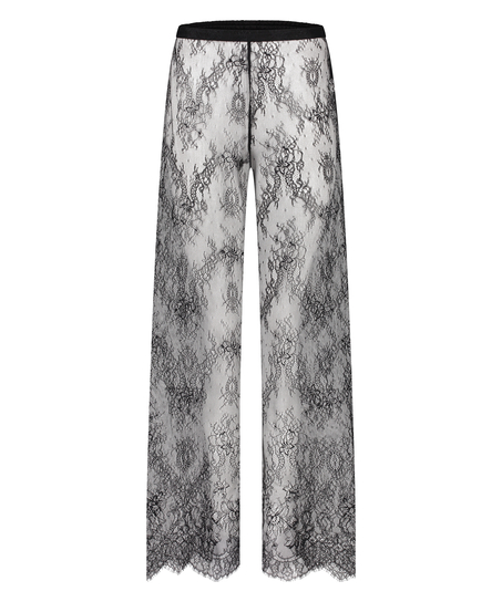 Spodnie Lace Camille, Czarny