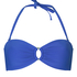 Luksusowy Top Bikini Bandeau z K&oacute;łkiem, Niebieski