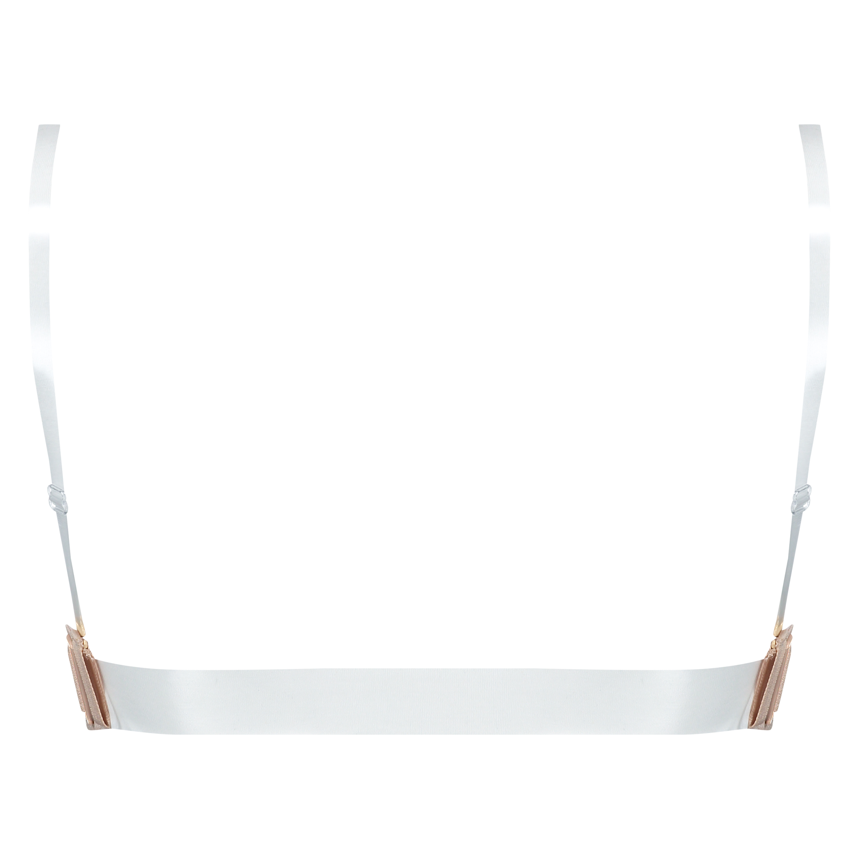 Usztywniany biustonosz z fiszbinami z przezroczystym tyłem, Beżowy, main