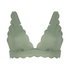 G&oacute;ra od bikini typu tr&oacute;jkąt Scallop, Zielony