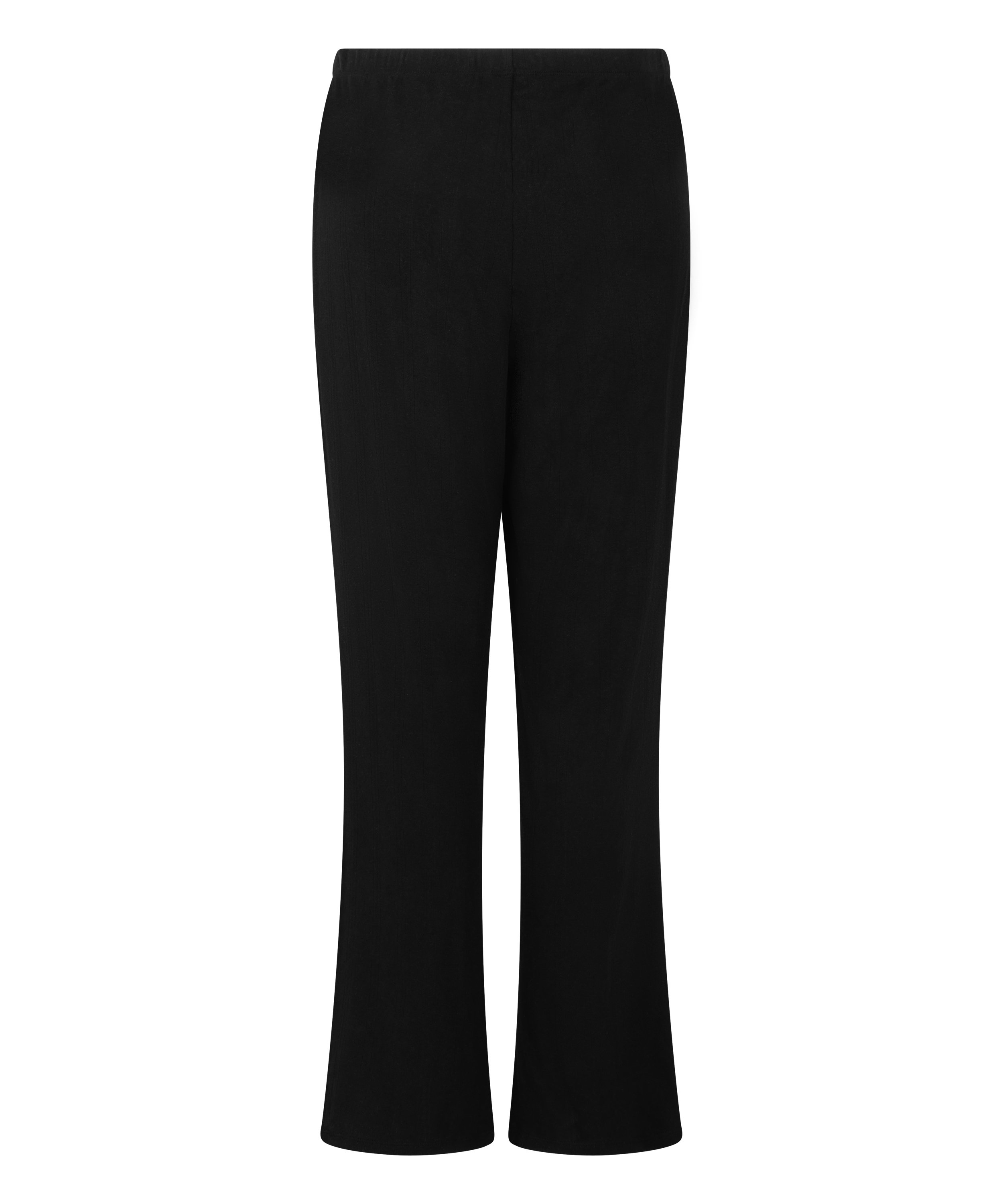 Spodnie piżamowe Pointelle, Czarny, main