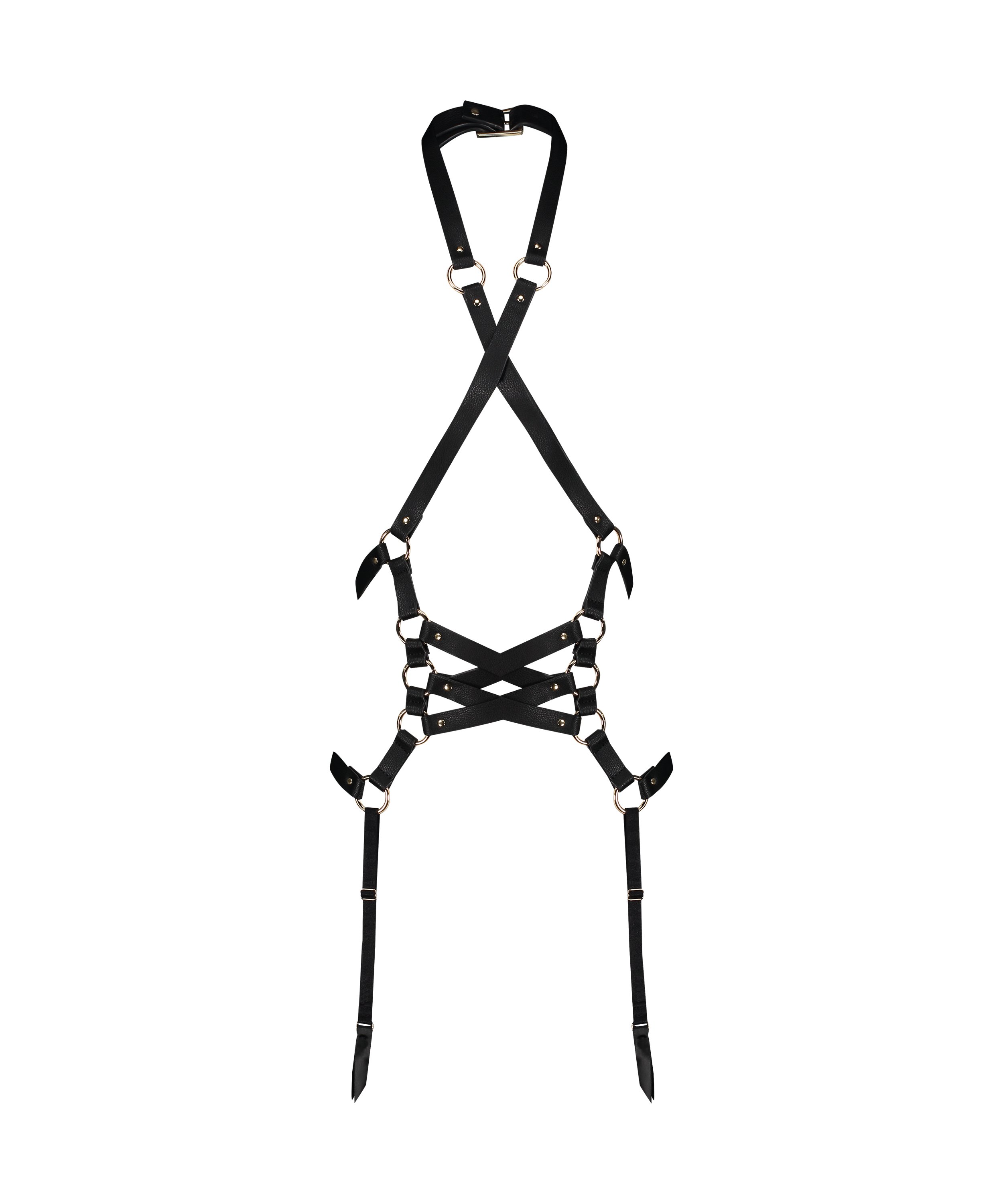 Private Uprząż ze sztucznej sk&oacute;ry, Czarny, main